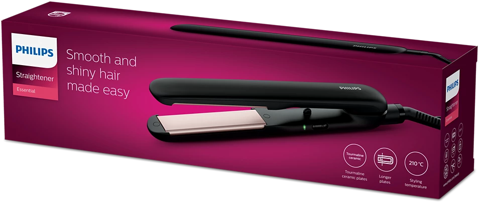 PHILIPS EssentialCare Matu taisnotājs, melns HP8321/00
