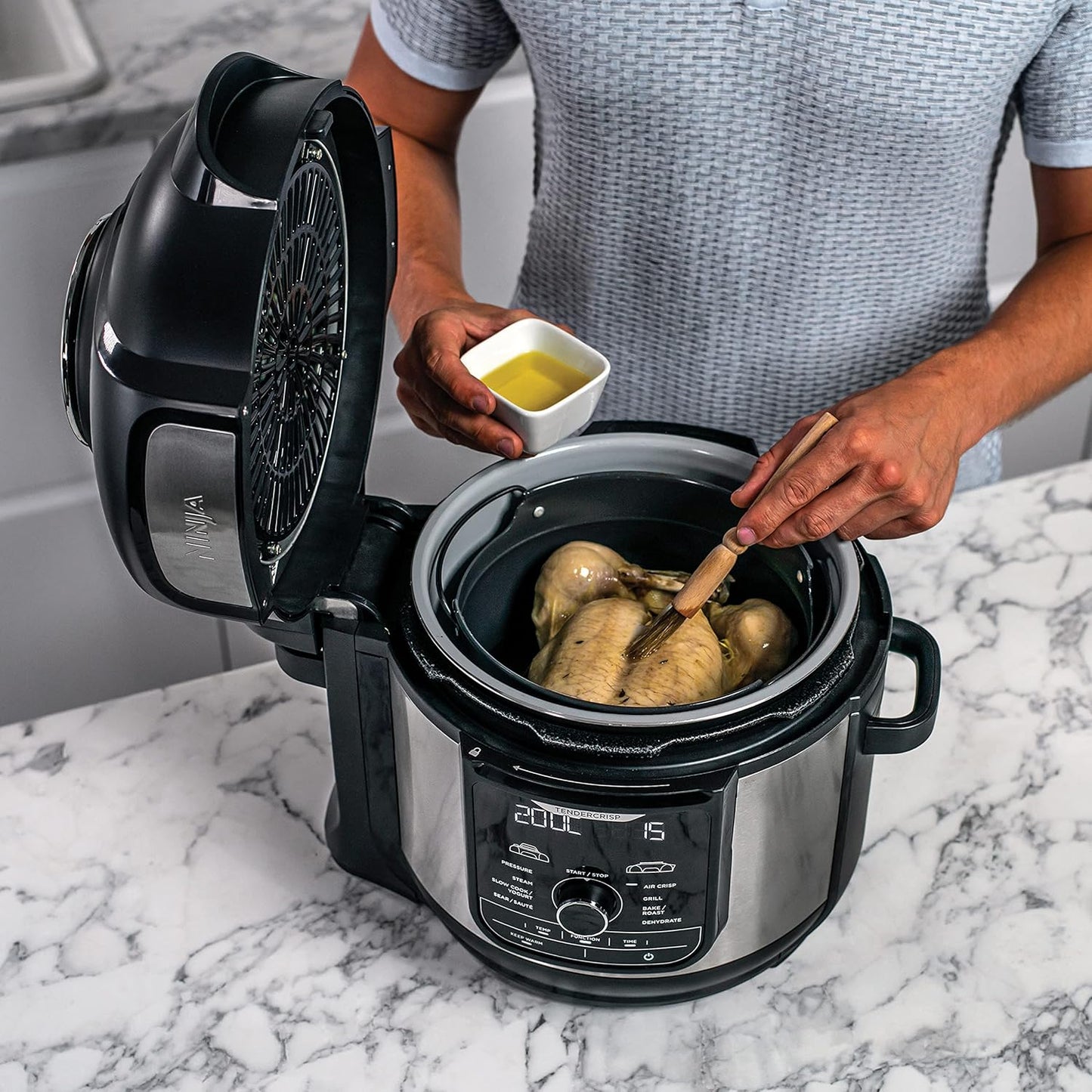 Ninja multivārāmais katls Foodi Max, 7.5l, 1760 W, melna sudraba OP500EU