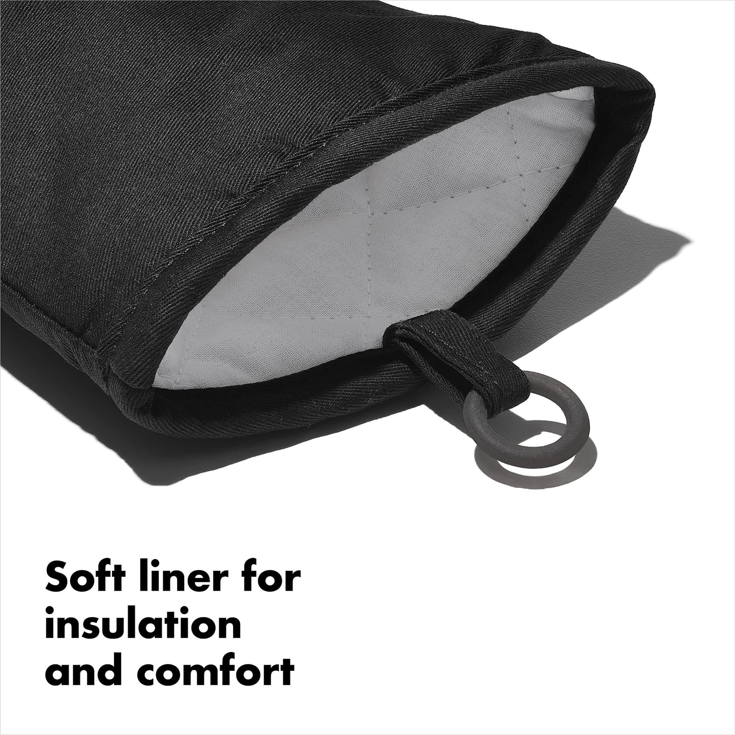 Termiskais cimds OXO Silicone Oven Mitt - Black 11219800 - DomoTehnika
