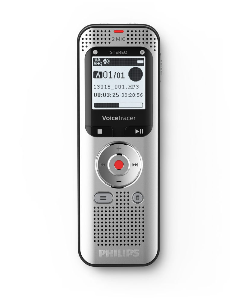PHILIPS diktafons, 8GB, sudraba DVT2050
