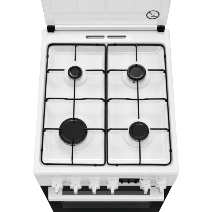Gas stove with electric oven ELECTROLUX LKK560205W