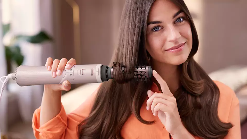 PHILIPS Air Styler Essential matu veidotājs, 1000W, rozā BHA735/00