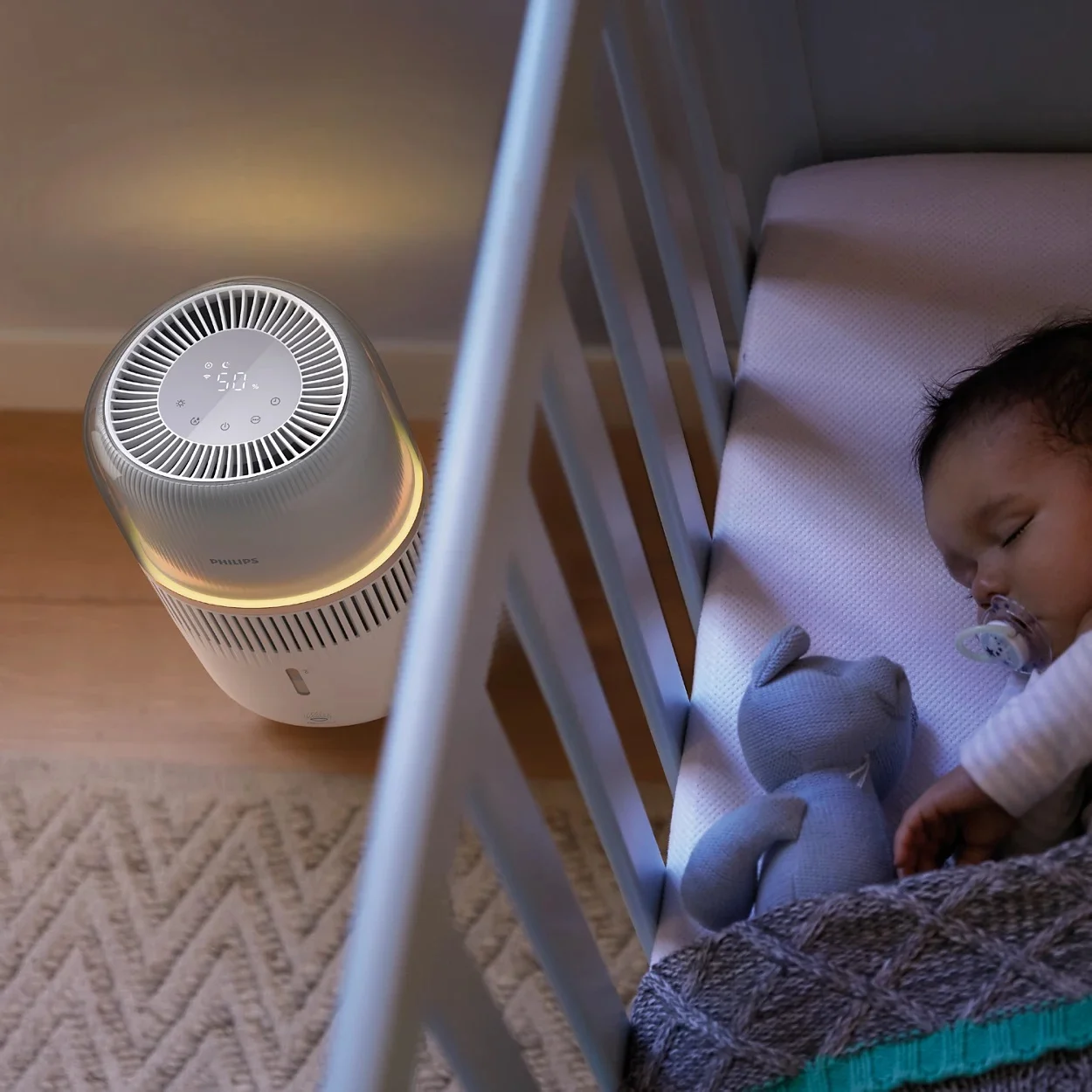 PHILIPS 5000 sērijas gaisa mitrinātājs, balts HU5710/00