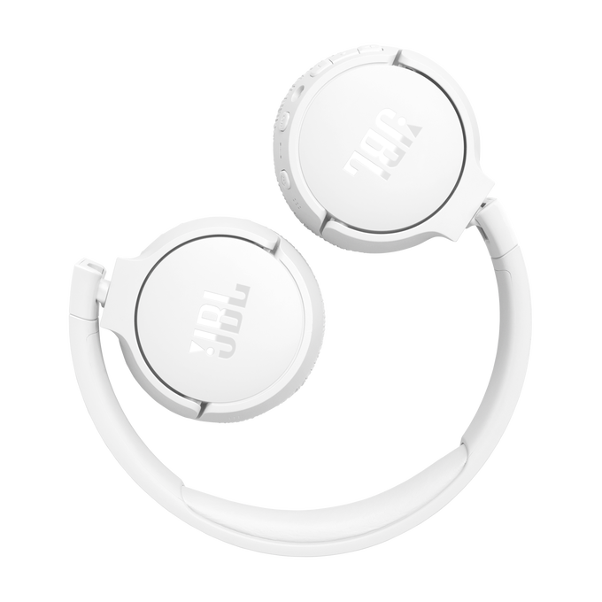 JBL on-ear bezvadu austiņas ar trokšņu slāpēšanu, baltas JBLT670NCWHT