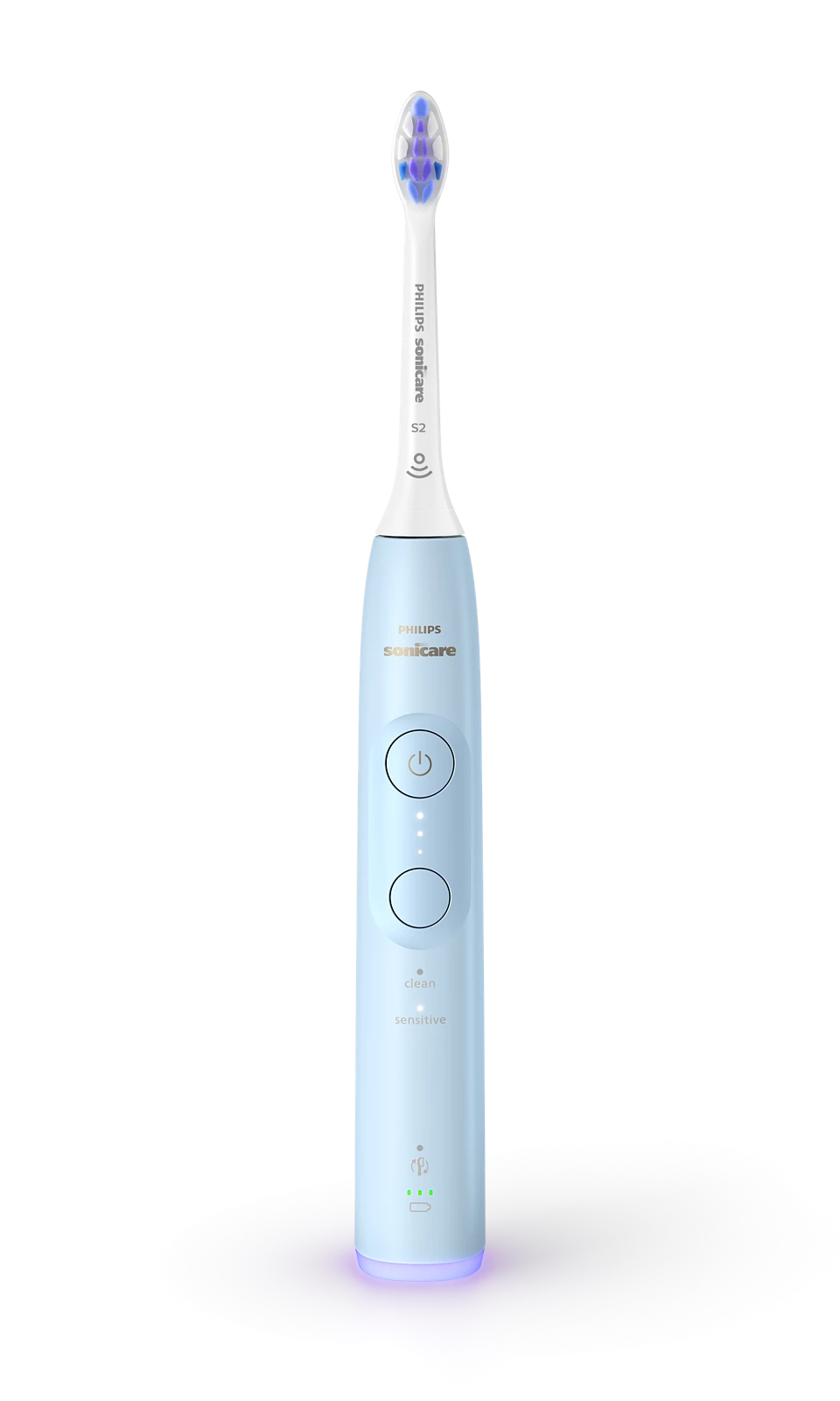 PHILIPS 6100 Sonic elektriskā zobu birste, gaiši zila HX7406/01