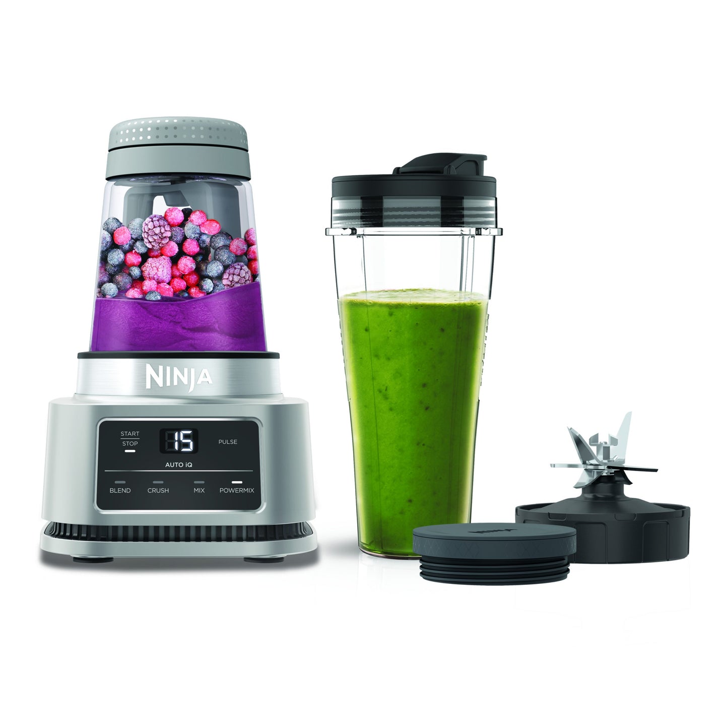Ninja Power Nutri blenderis 2in1, 1100w, sudraba CB100EU