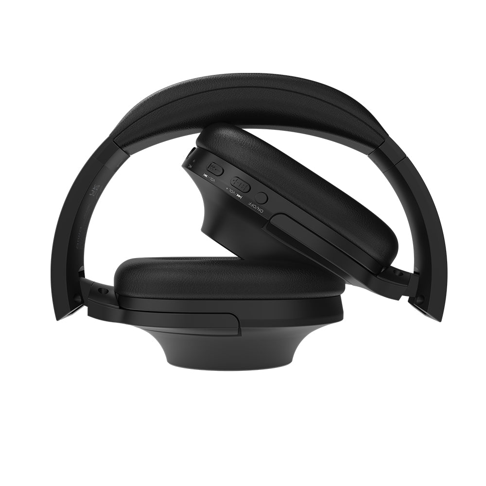 AIWA On-Ear bezvadu austiņas, melnas HST-220BT