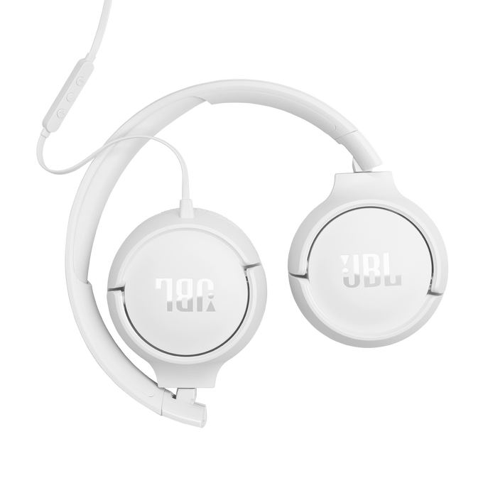 JBL Tune on-ear austiņas ar USB, baltas JBLT520CWHT