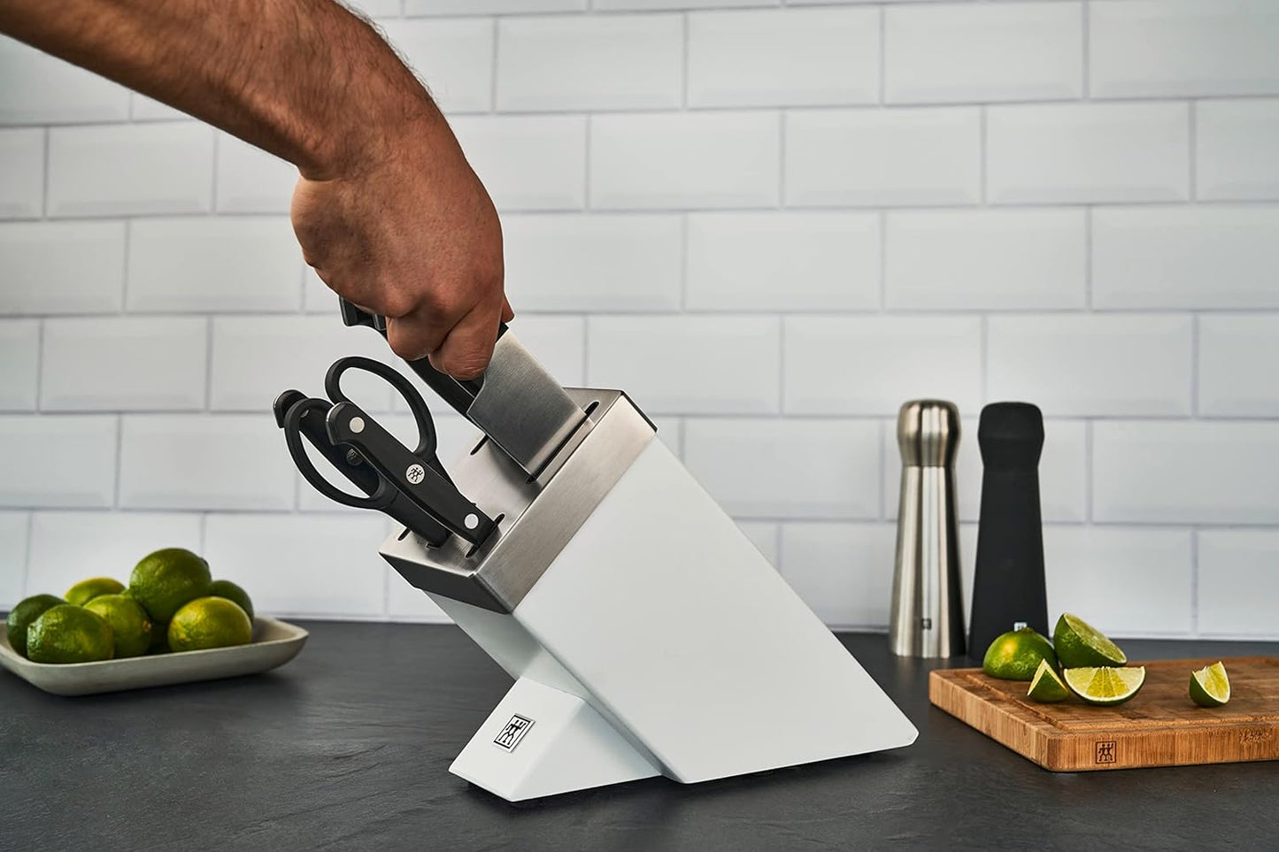 Knife block set ZWILLING Gourmet, Knife block set, 7pcs, white 1002454 / 36133-310-0