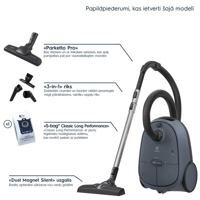 Electrolux 600.sērijas putekļu sūcējs ar maisiņu, 850 W EB61C2DBP