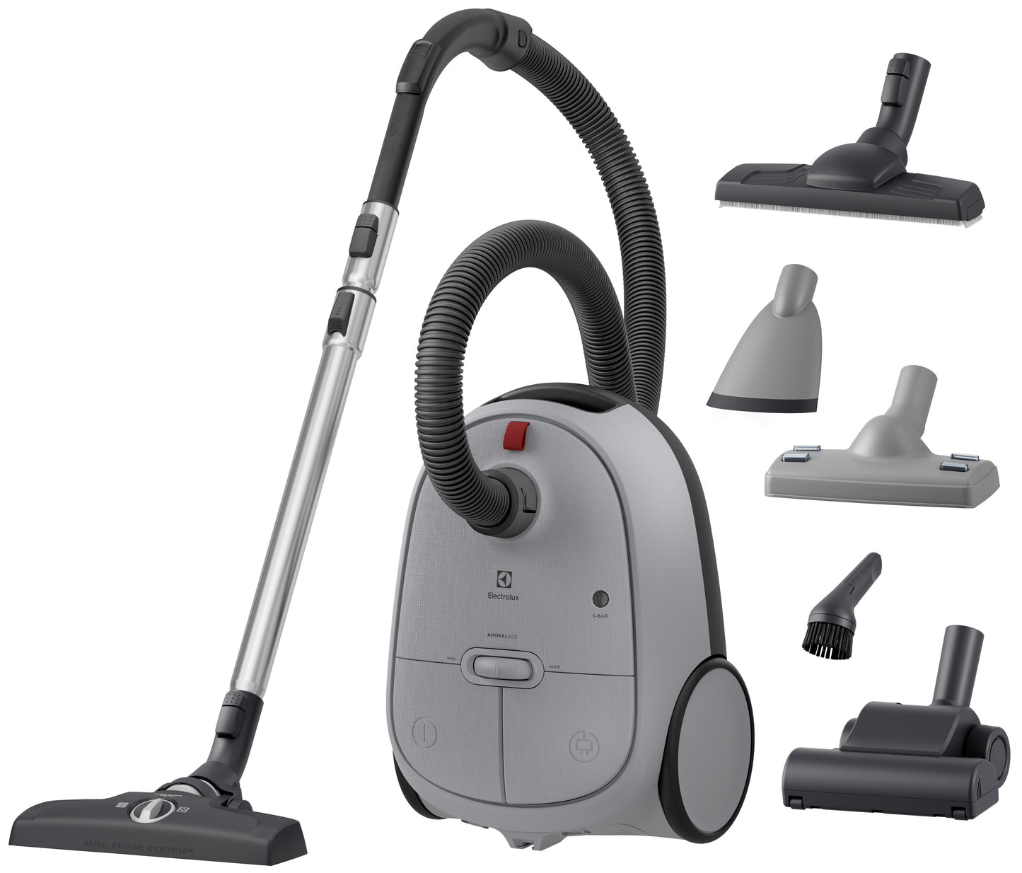 Electrolux 600 putekļu sūcējs ar maisiņu, 850W, pelēks EB61A5UG