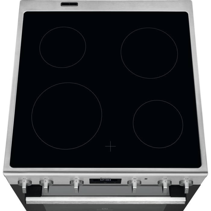 Electrolux elektriskā plīts ar elektrisko cepeškrāsni, 59.6cm, balta LKR64020CX