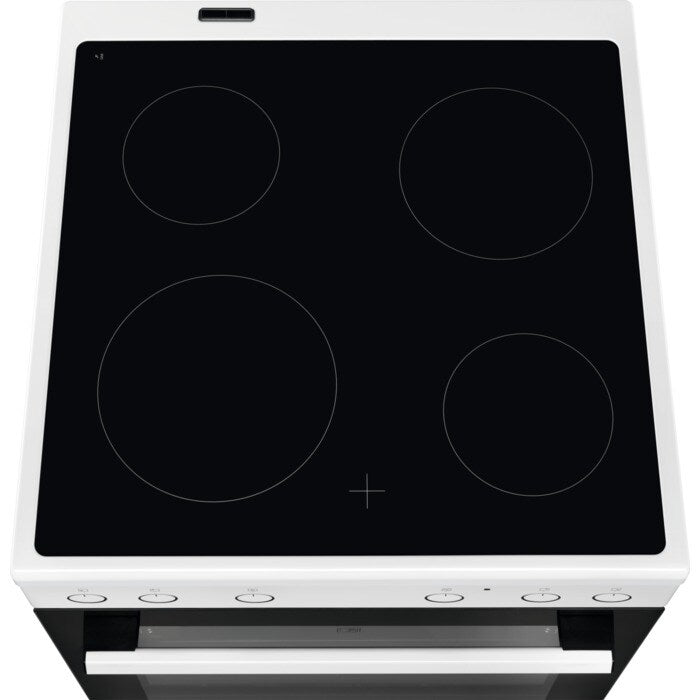 Electrolux elektriskā plīts ar elektrisko cepeškrāsni, 596 mm, balta LKR62001CW