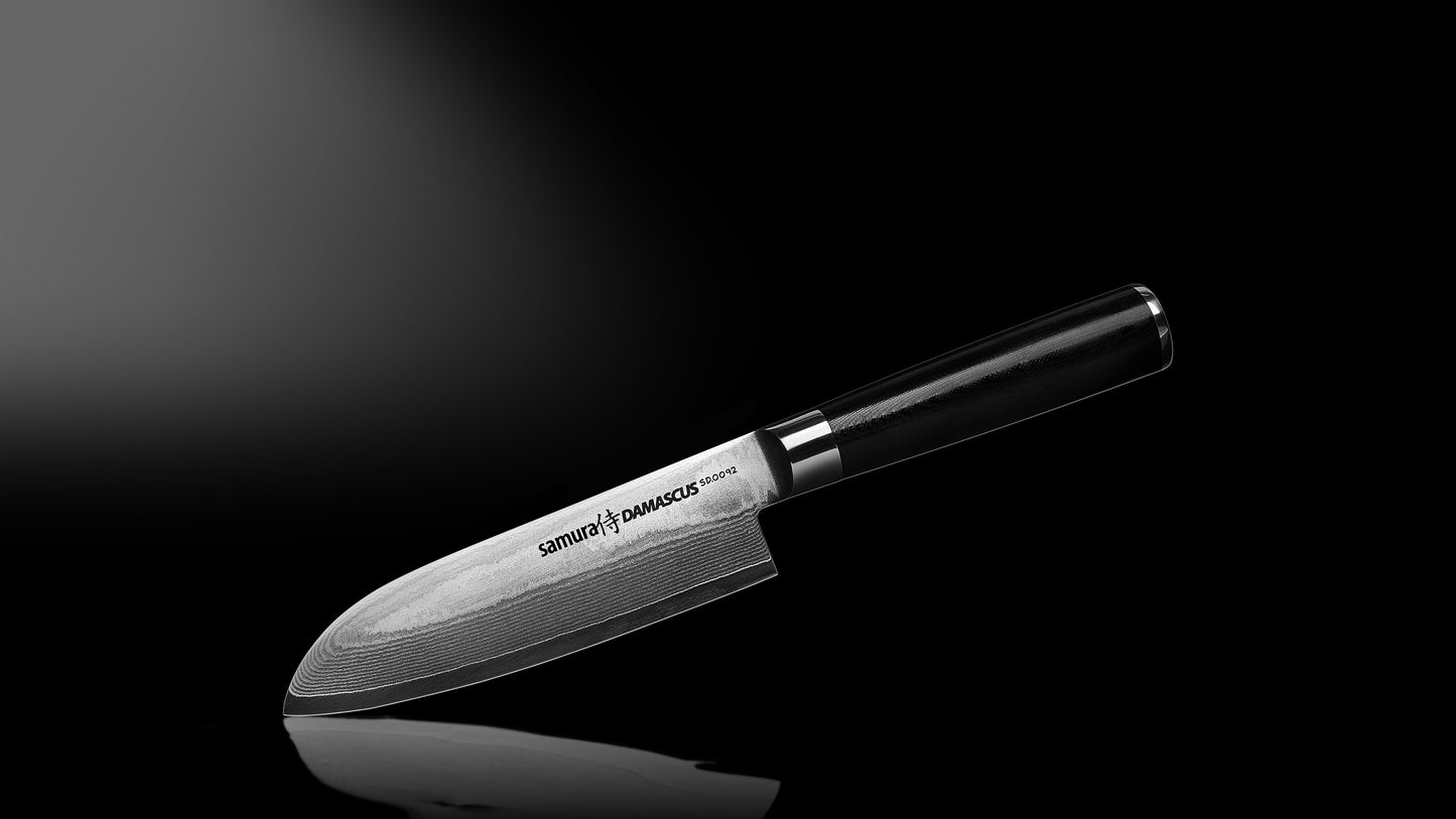 Virtuves nazis SAMURA DAMASCUS Small Santoku 5.7"/145 mm - DomoTehnika