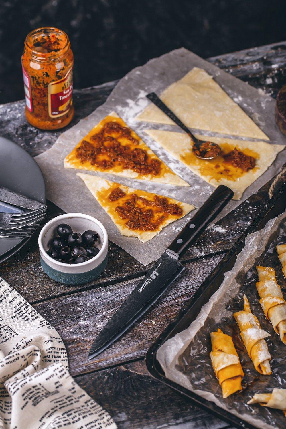 Virtuves nazis SAMURA DAMASCUS 67 Utility 6.0"/150 mm, 67 layers. - DomoTehnika