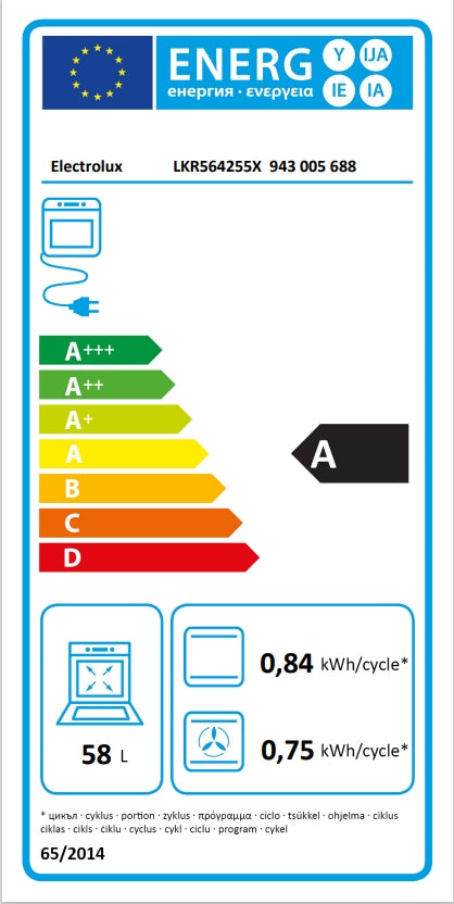 Electrolux elektriskā plīts ar elektrisko cepeškrāsni, tērauda LKR564255X