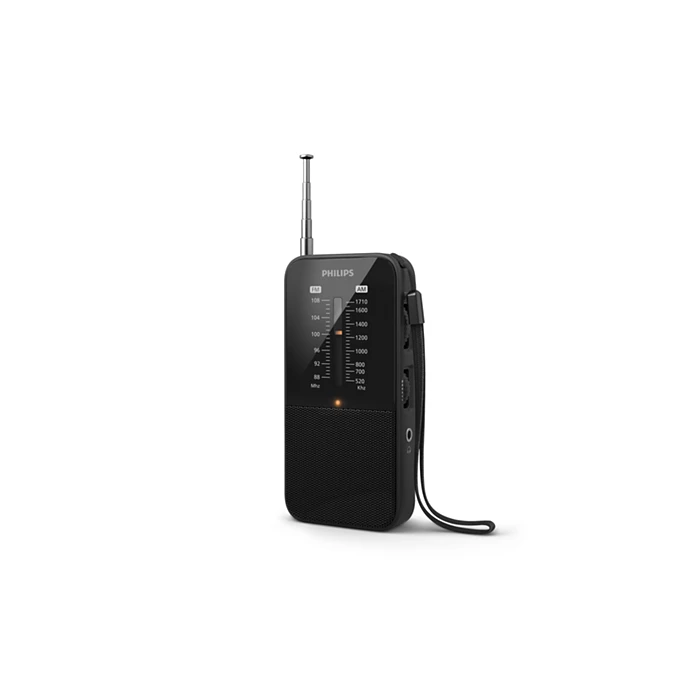 PHILIPS portatīvais kabatas izmēra radio, melns TAR1509/00