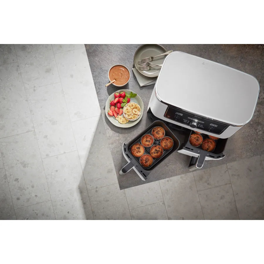 Ninja karstā gaisa katls Foodi MAX Dual Zone, 9.5l, 2470W, balts AF400EUWH