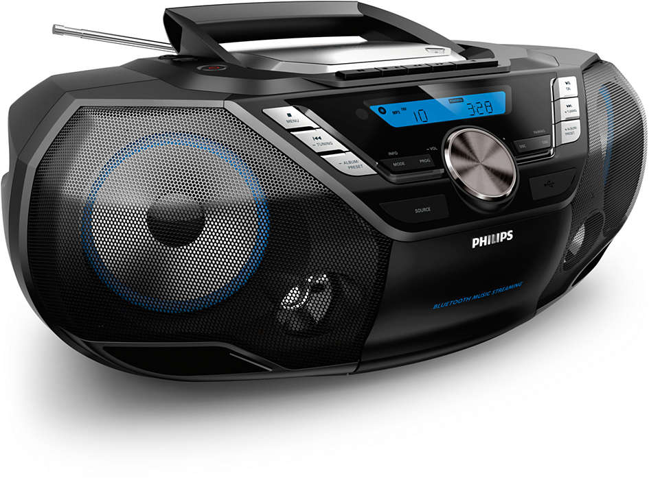 PHILIPS CD skaņas iekārta, melna AZB798T/12