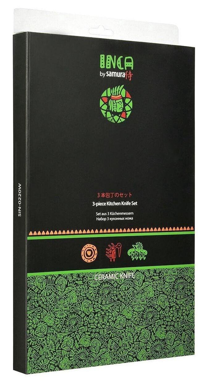 Nažu komplekts SAMURA INCA set of 3 kitchen knives, balts SIN-0220W - DomoTehnika