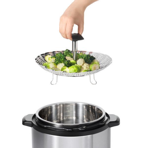 Sietiņš tvaicēšanai OXO Stainless Steel Steamer with Extendable Handle - DomoTehnika