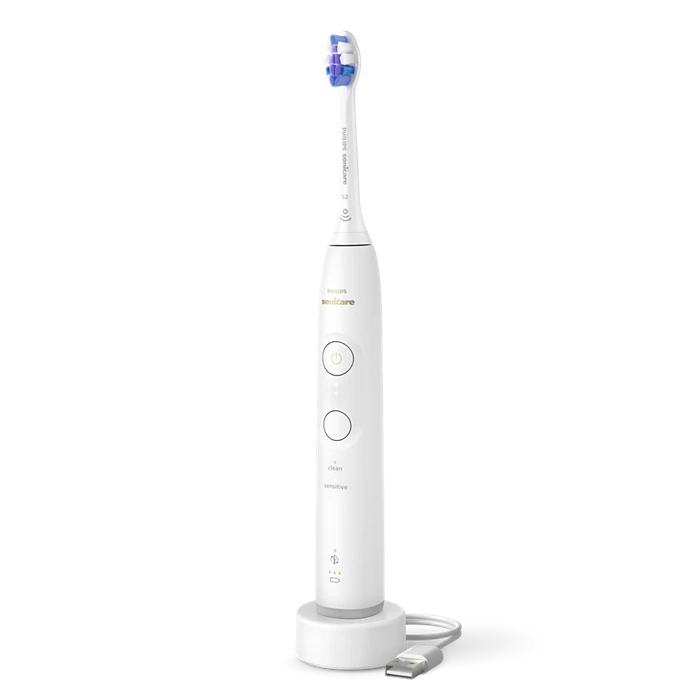 PHILIPS 6100 Sonic elektriskā zobu birste, balta HX7400/01