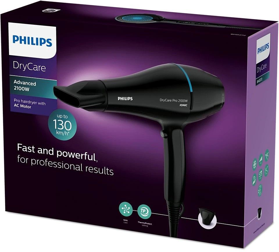 PHILIPS DryCare Pro matu fēns, 2100W BHD272/00