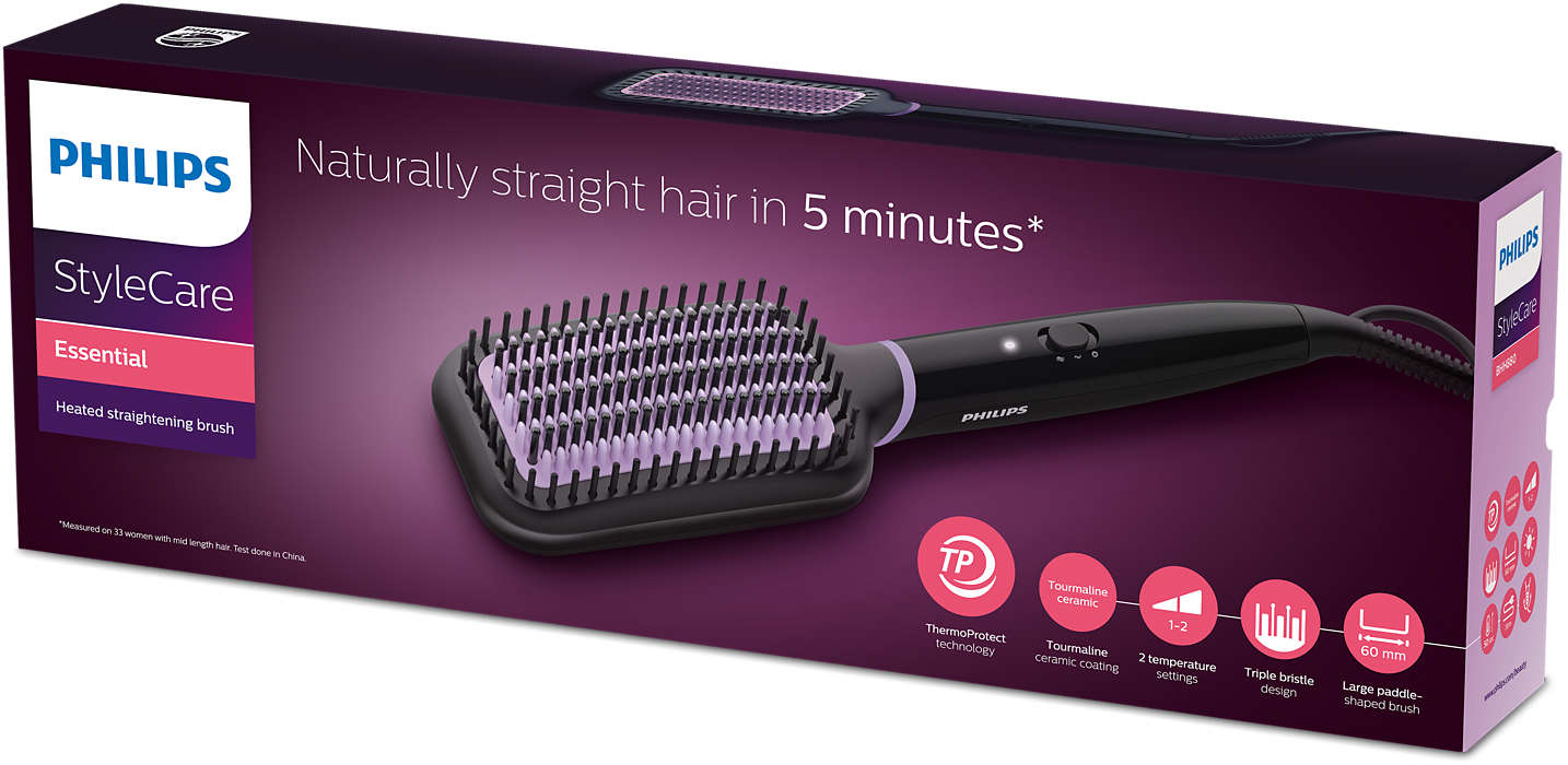PHILIPS StyleCare Essential Karstā taisnojošā matu suka BHH880/00