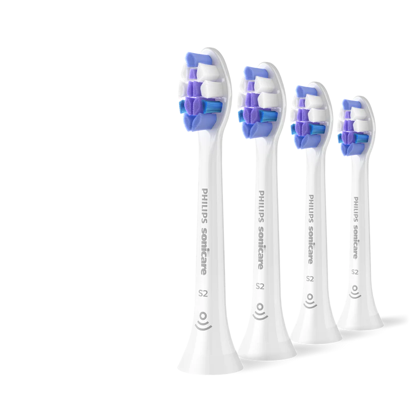 Sonicare S2 Sensitive zobu birstes uzgalis, 4 gab HX6054/87
