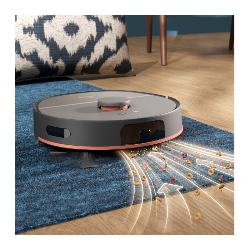 PHILIPS HomeRun 5000. sērijas Putekļsūcējs robots ar mazgāšanas funkciju, pelēks XU5000/10