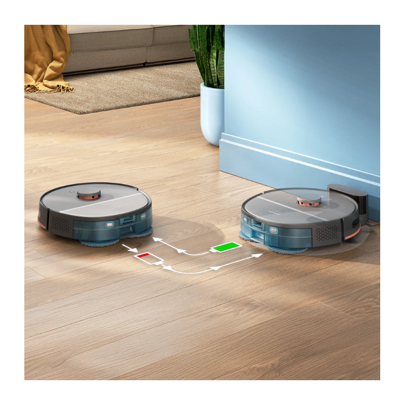 PHILIPS HomeRun 5000. sērijas Putekļsūcējs robots ar mazgāšanas funkciju, pelēks XU5000/10