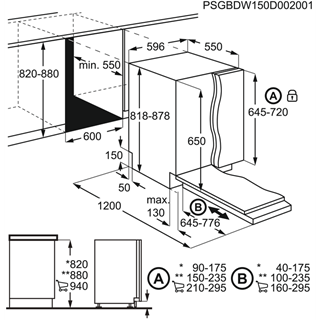 Electrolux trauku mazgājamā mašīna (iebūv.) EES47320L