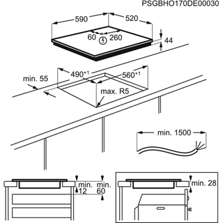 Electrolux indukcijas plīts virsma EIP6446