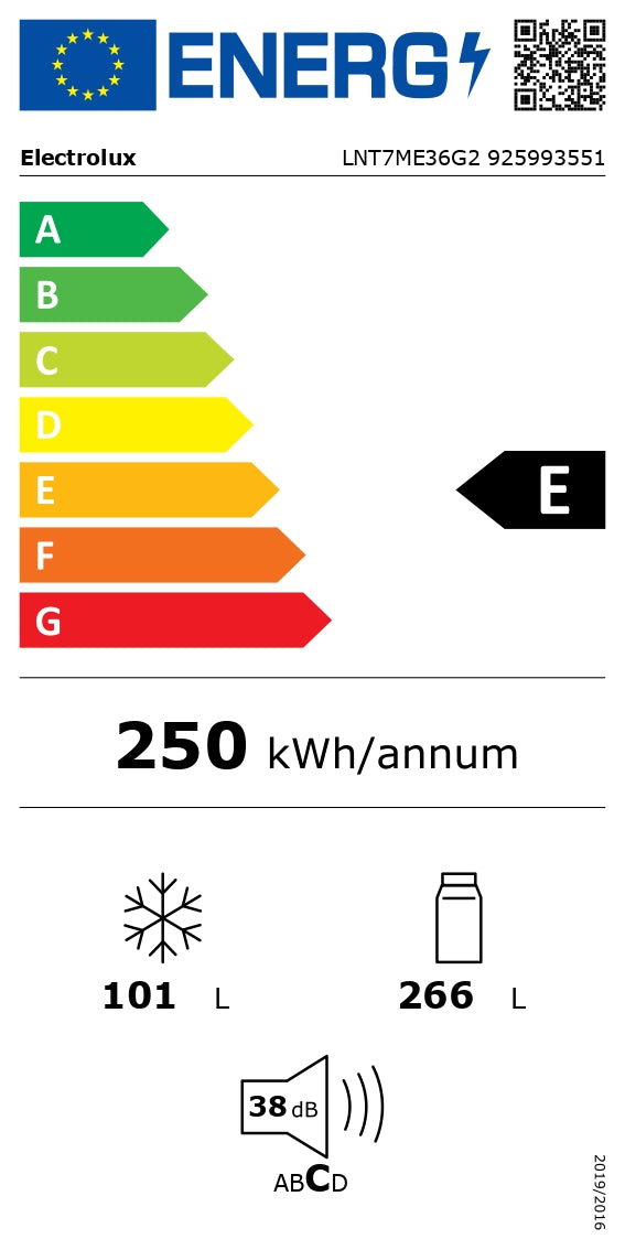 Ledusskapis ELECTROLUX LNT7ME36G2