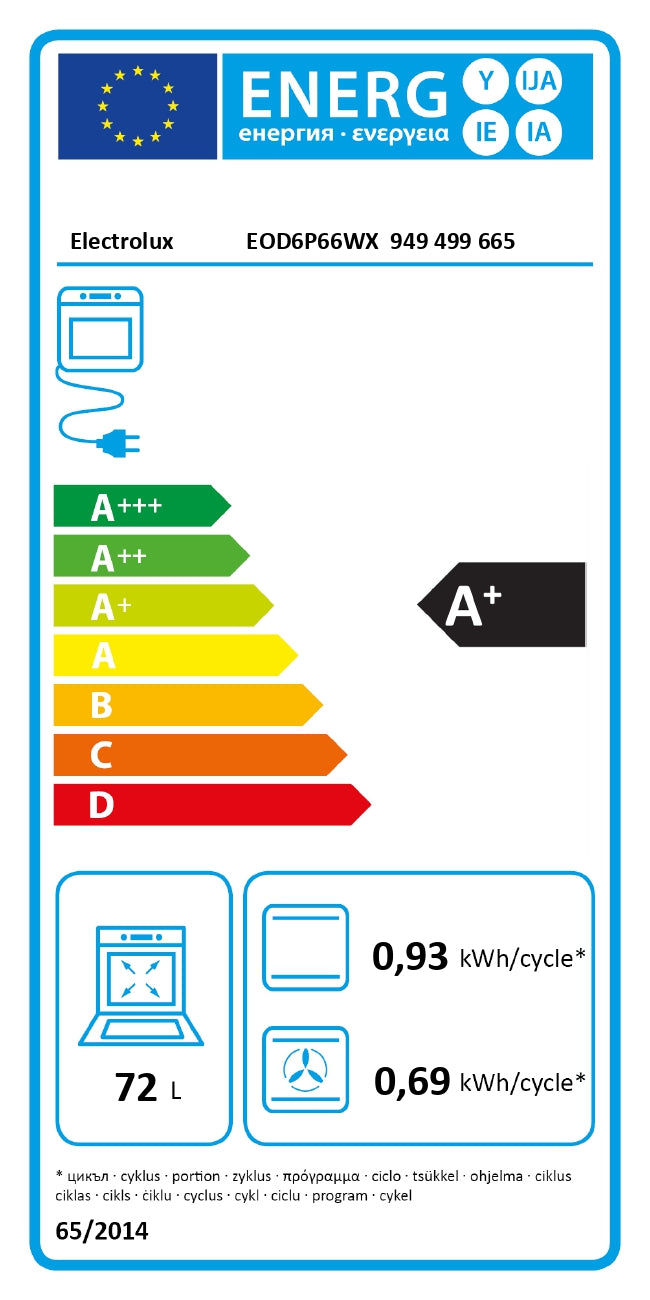 Electrolux Tvaika cepeškrāsns 600. sērija ar SteamBake, iebūv., melna EOD6P66WX