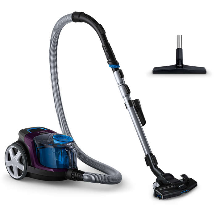 PHILIPS PowerPro Compact bezmaisu putekļsūcējs, 650 W (violets) FC9333/09
