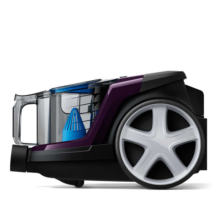 PHILIPS PowerPro Compact bezmaisu putekļsūcējs, 650 W (violets) FC9333/09