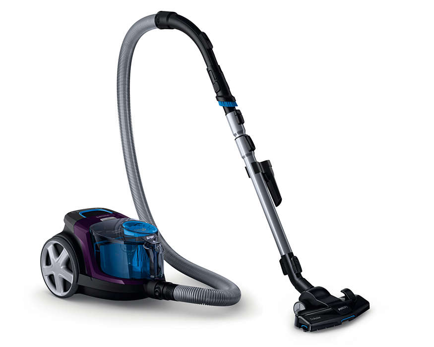 PHILIPS PowerPro Compact bezmaisu putekļsūcējs, 650 W (violets) FC9333/09