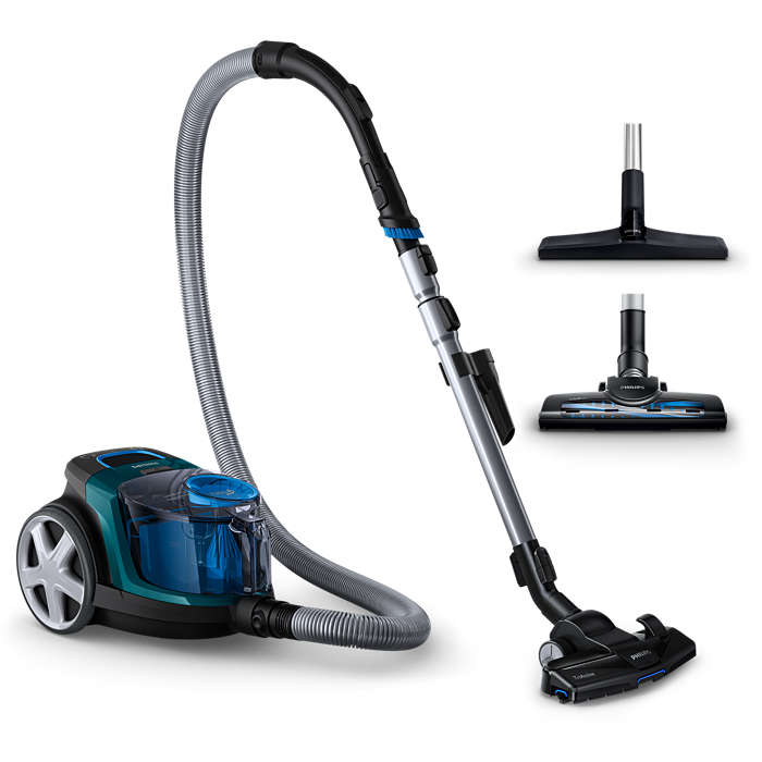 PHILIPS PowerPro Compact bezmaisu putekļsūcējs, 900 W (zils) FC9334/09