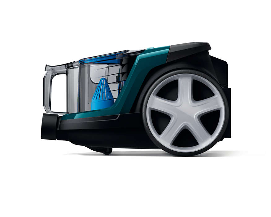 PHILIPS PowerPro Compact bezmaisu putekļsūcējs, 900 W (zils) FC9334/09