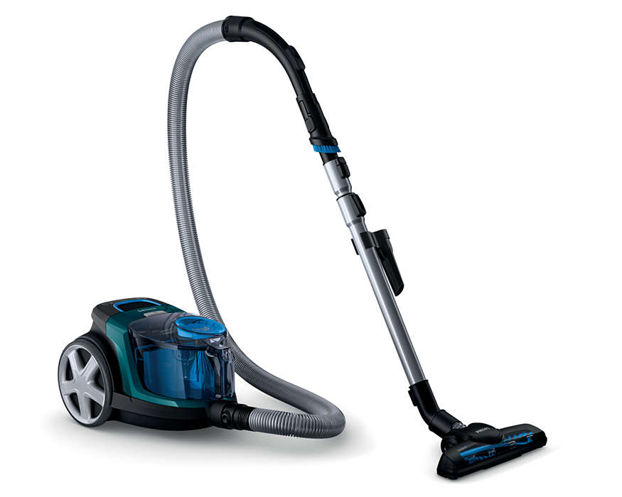 PHILIPS PowerPro Compact bezmaisu putekļsūcējs, 900 W (zils) FC9334/09