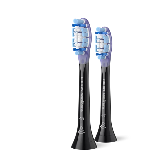Sonicare G3 Premium Gum Care Standard zobu birstes uzgalis, 2gab, melns HX9052/88