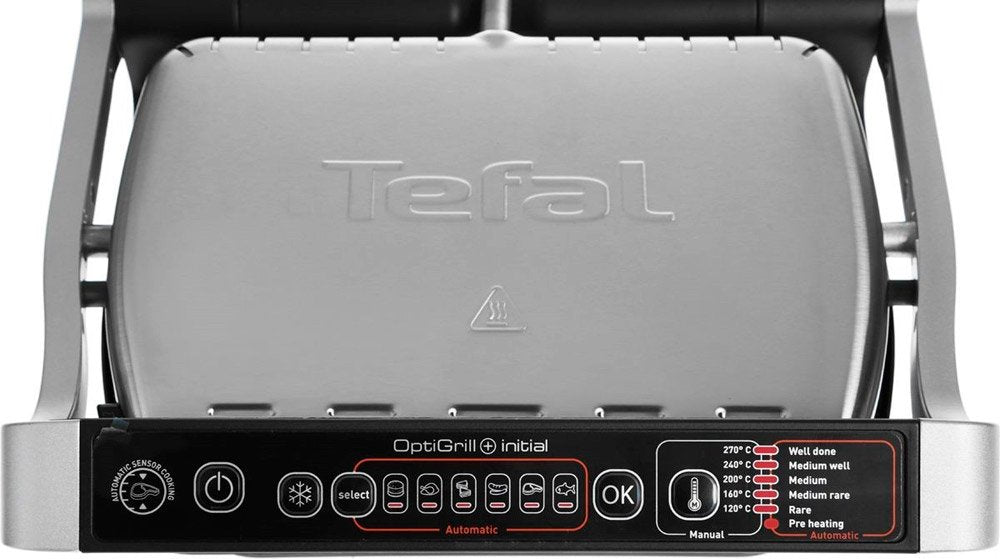 TEFAL Grils Optigrill+ Initial, tērauda GC706D