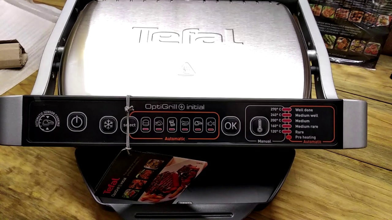 TEFAL Grils Optigrill+ Initial, tērauda GC706D