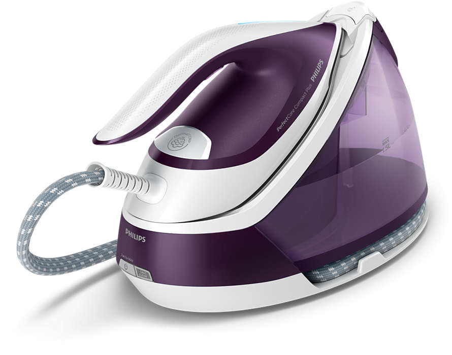PHILIPS PerfectCare Compact Tvaika ģeneratora gludeklis (violeta) GC7933/30
