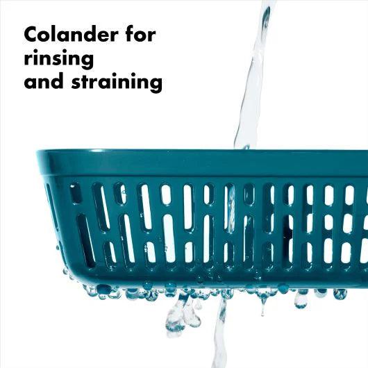 Pārtikas uzglabāšanas trauks OXO Prep & Go Container with Colander - 450mL 11301700 - DomoTehnika