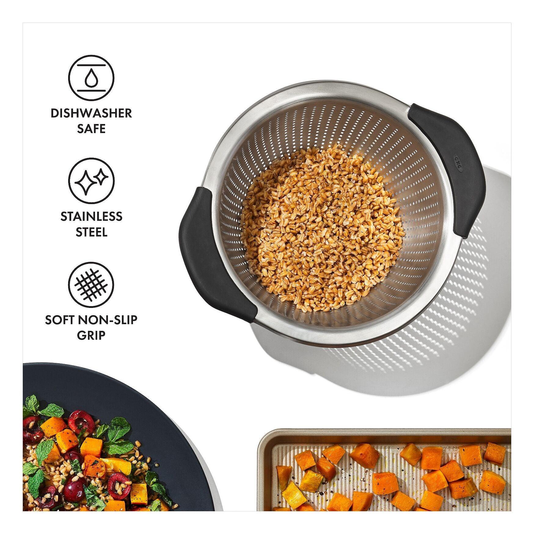 Caurduris OXO Stainless Steel Colander - 2.8L - DomoTehnika