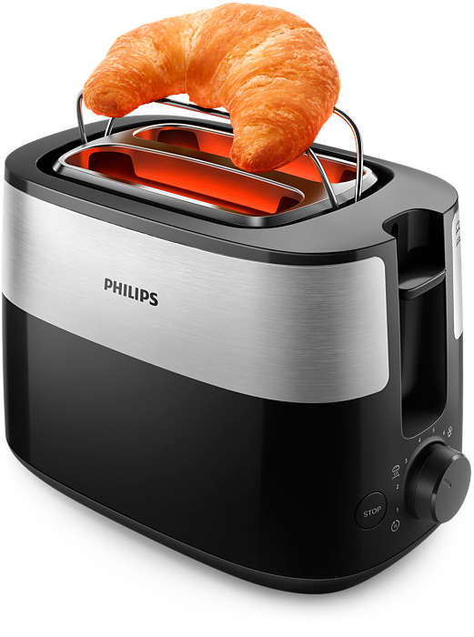 PHILIPS Daily Collection Tosteris, 830 W (melns) HD2516/90
