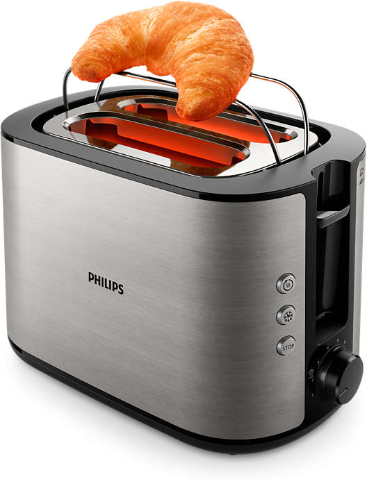 PHILIPS Viva Collection tosteris, sudraba HD2650/90
