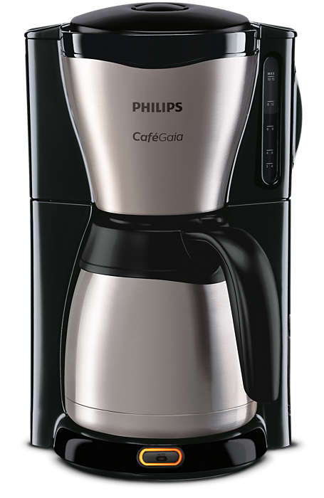 PHILIPS Kafijas automāts ThermInox (termotrauks), 1000W (melns ar pelēku) HD7546/20